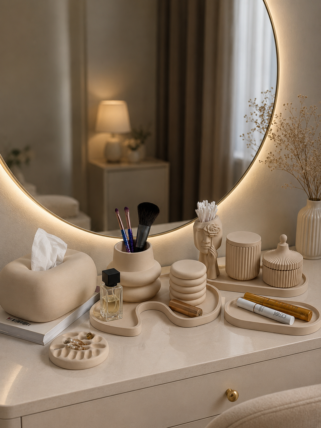ست نظم دهنده آرایشی دکوراتیو نسکافه ای