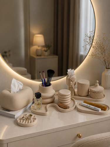ست نظم دهنده آرایشی دکوراتیو نسکافه ای
